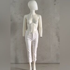 Frame Le high straight jeans -White